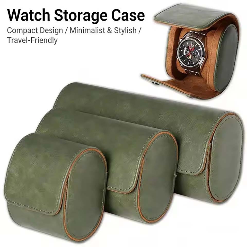 Vintage Watch Collecting - กล่องใส่นาฬิกาแบบพกพา 1/2/3 ช่อง วินเทจ หนังแท้ กล่องเก็บนาฬิกา