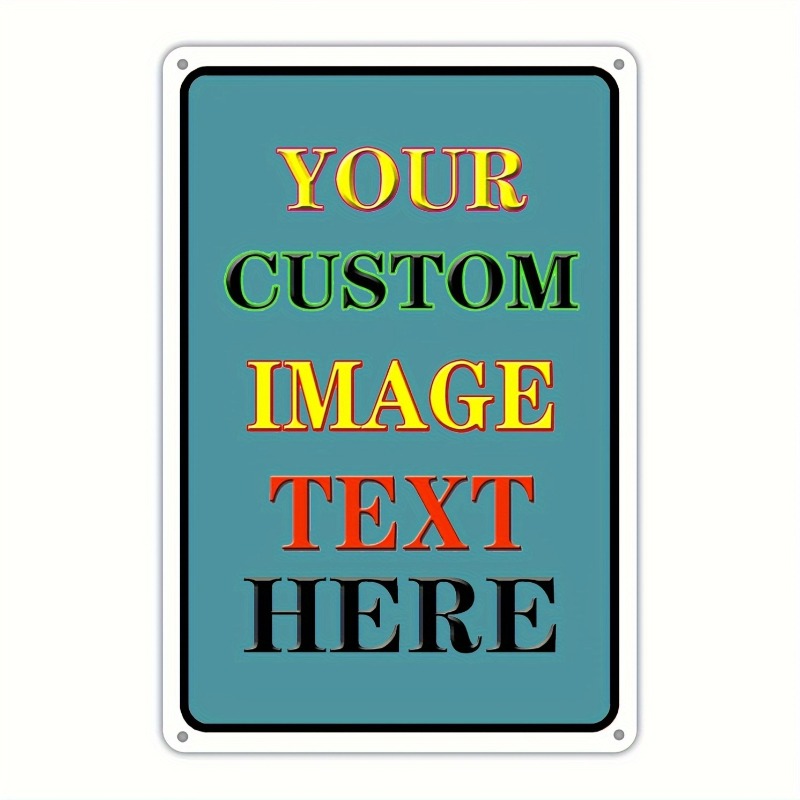 Vintage Collectible Signs - ป้ายเหล็กสี่เหลี่ยมพิมพ์ลายภาพตามสั่ง สไตล์วินเทจ ป้ายโลหะติดผนัง ออกแบบเองได้