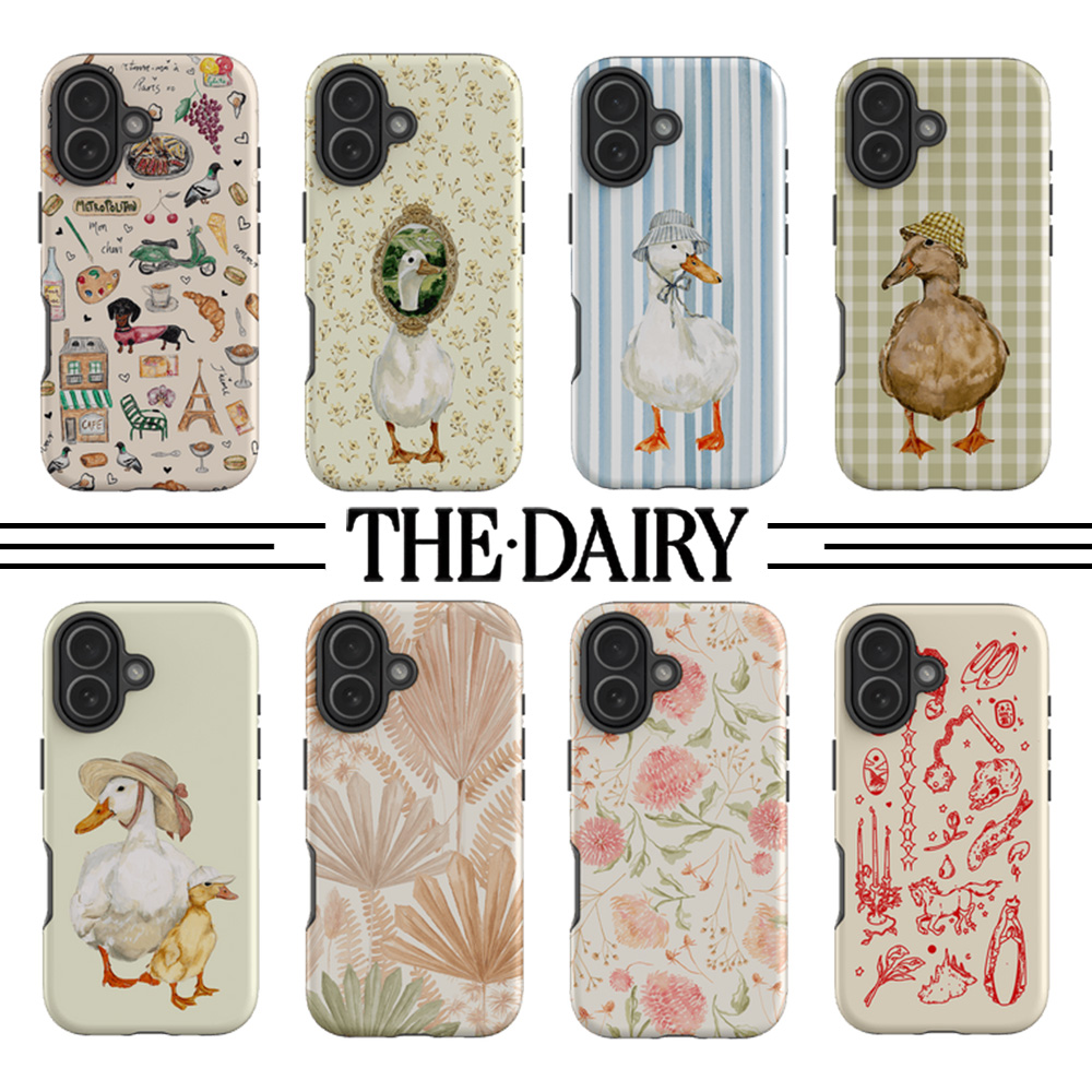 Vintage Cartoon Collectible - เคสโทรศัพท์ลายดอกไม้สไตล์วินเทจสุดหรูสำหรับ iPhone 17 16 15 14