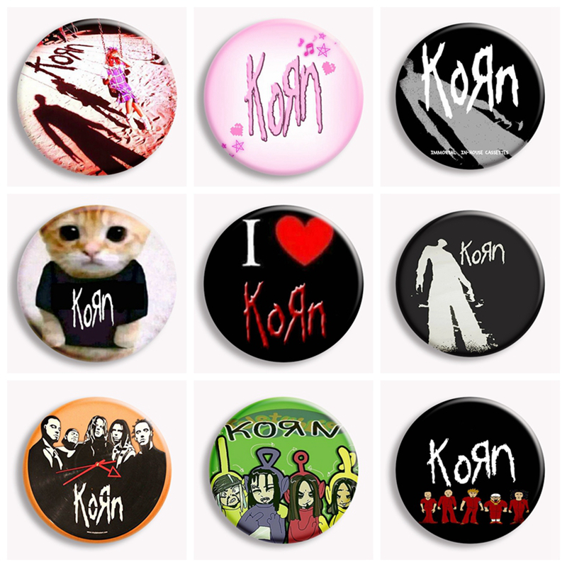 Vintage Collectible Pins - Hip Hop Korn เพลง Rock Band