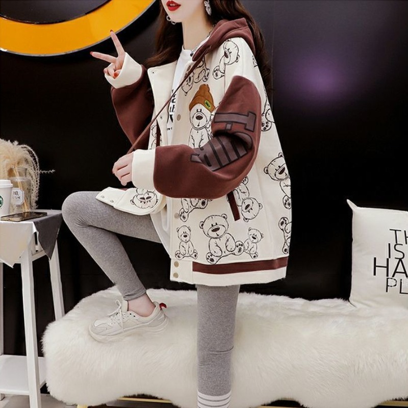 Vintage Zip Hoodie - เสื้อฮู้ดผู้หญิงสไตล์เกาหลี แนวสตรีทแวร์ Y2K ลำลอง สีสวย สไตล์วินเทจยุค