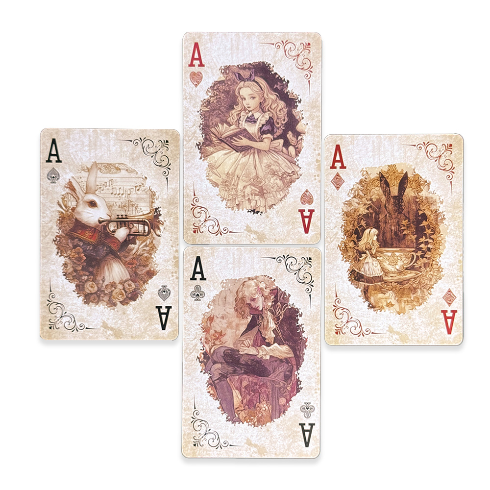 55 ชิ้น ไพ่อลิซในแดนมหัศจรรย์  - Vintage Collectible Playing Cards บทวิจารณ์และราคา