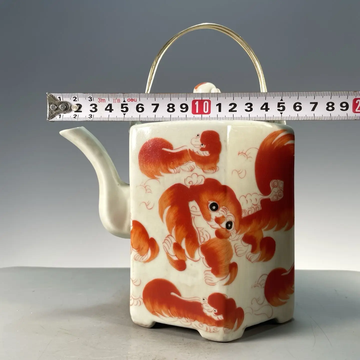 กาน้ำชาหกเหลี่ยมสไตล์วินเทจ ลา - Vintage Collectible Pottery บทวิจารณ์และราคา