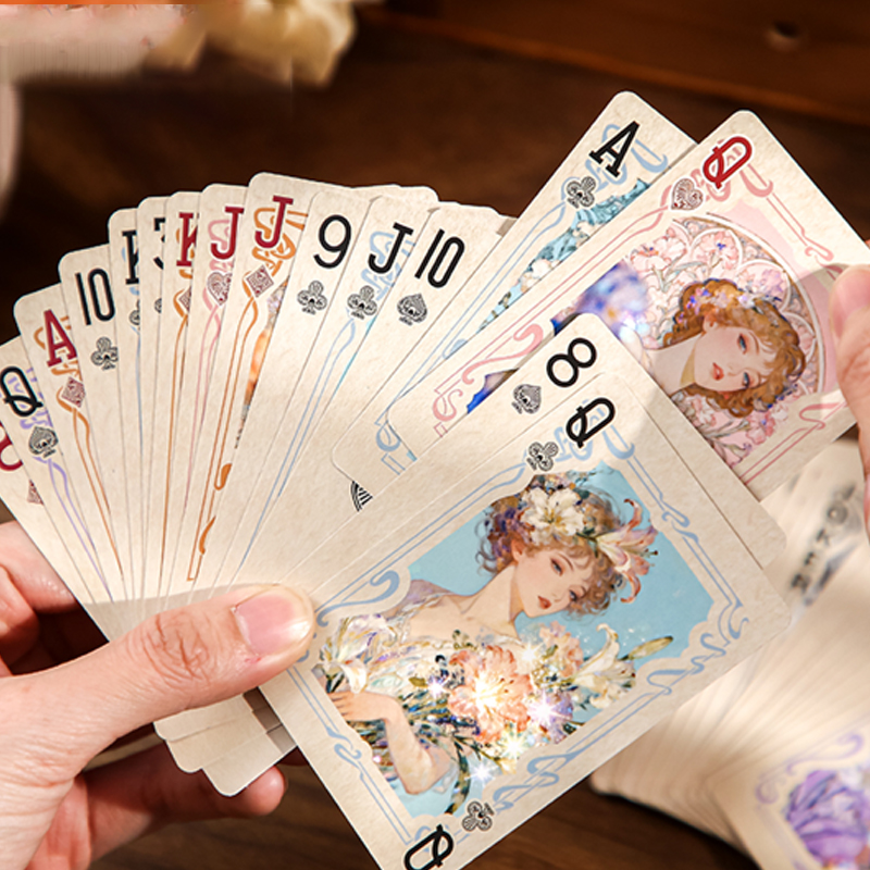 Mr.Paper 55 ใบ ไพ่เล่นลายดอกไม - Vintage Collectible Playing Cards บทวิจารณ์และราคา