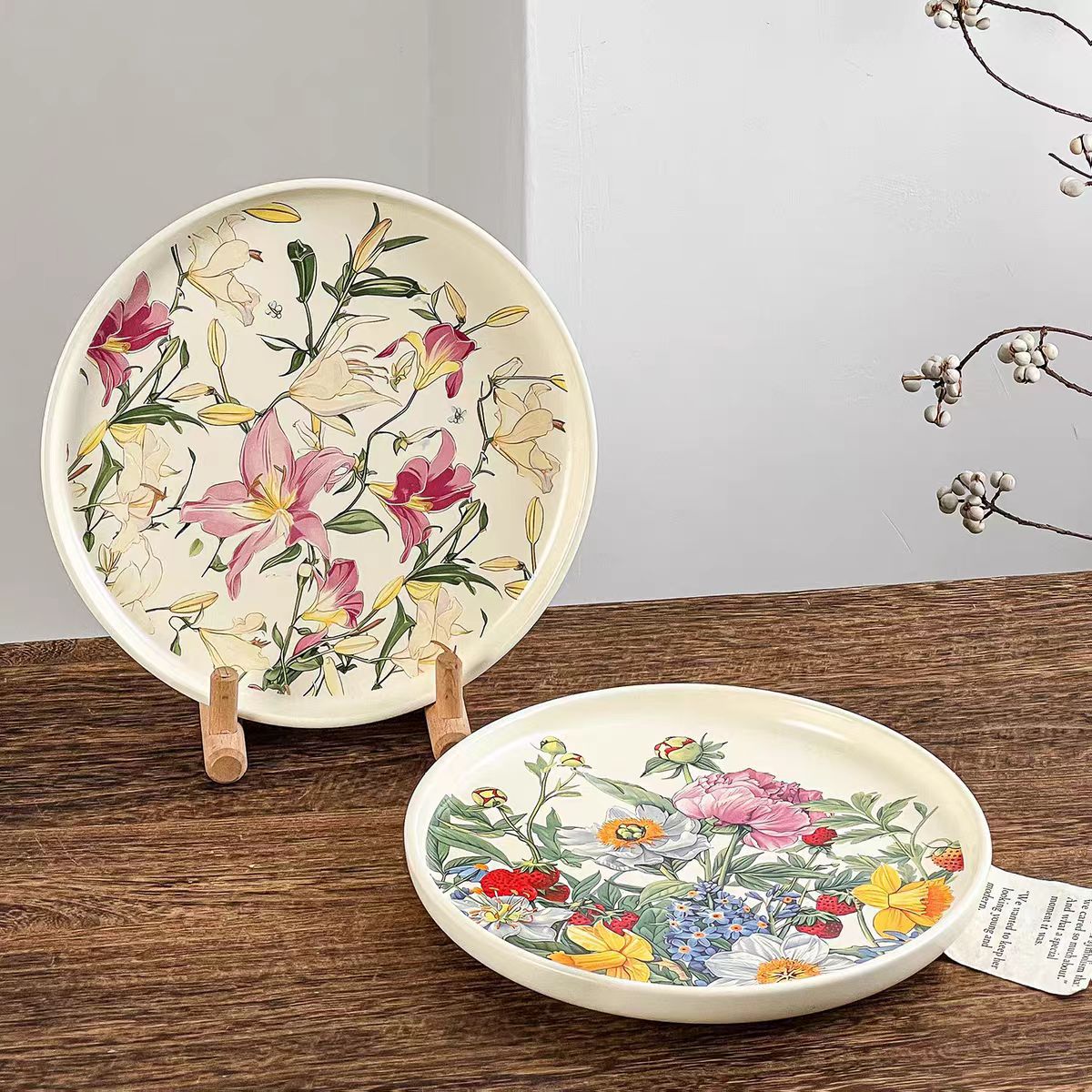 จานเซรามิคลายดอกไม้สุดโรแมนติก - Vintage Collectible Dishes บทวิจารณ์และราคา