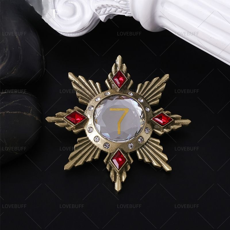 เข็มกลัดรูปดาวสีทองหมายเลข 7 ป - Vintage Collectible Pins บทวิจารณ์และราคา
