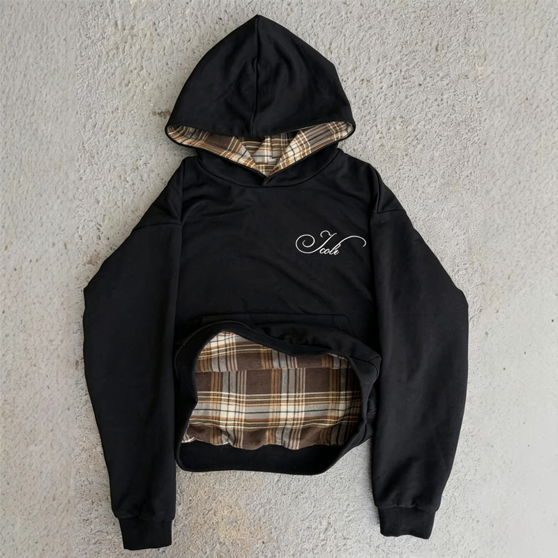 เสื้อฮู้ดดี้ลายสก็อตแบบสองด้าน - Vintage Zip Hoodie บทวิจารณ์และราคา