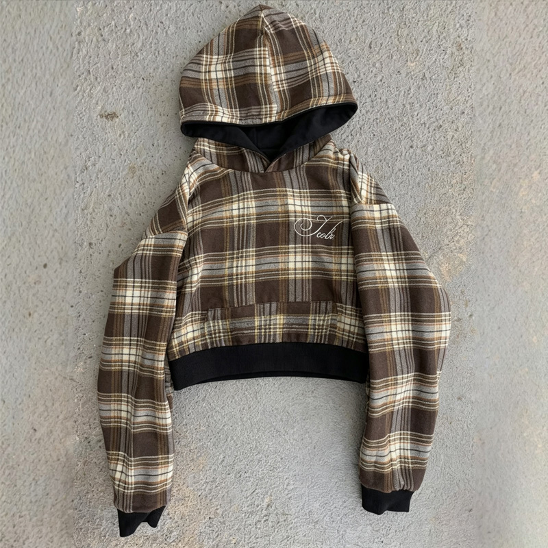 เสื้อฮู้ดดี้ลายสก็อตแบบสองด้าน - Vintage Zip Hoodie บทวิจารณ์และราคา