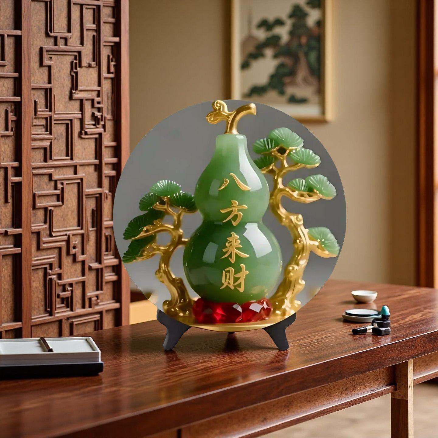 รูปปั้นหยกธรรมชาติทรงน้ำเต้า ข - Vintage Collectible Christmas Ornaments บทวิจารณ์และราคา