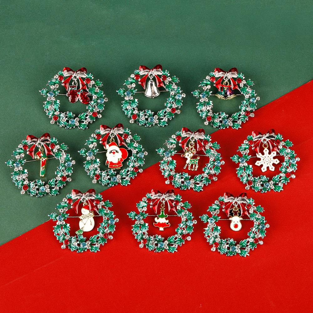 เข็มกลัดคริสตัลเคลือบพร้อมกระด - Vintage Collectible Santa บทวิจารณ์และราคา