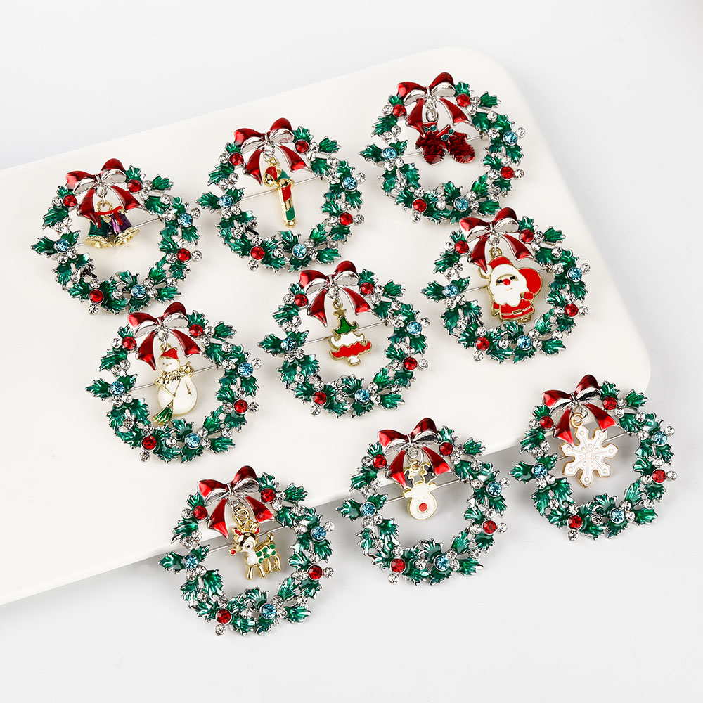 เข็มกลัดคริสตัลเคลือบพร้อมกระด - Vintage Collectible Santa บทวิจารณ์และราคา
