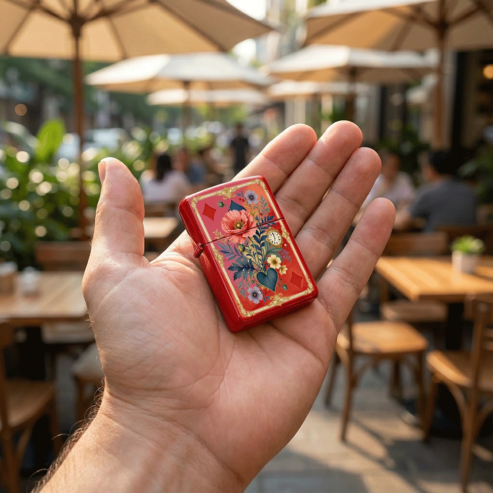 ไฟแช็กแบบฝาพับสไตล์วินเทจลายฉล - Vintage Collectible Playing Cards บทวิจารณ์และราคา