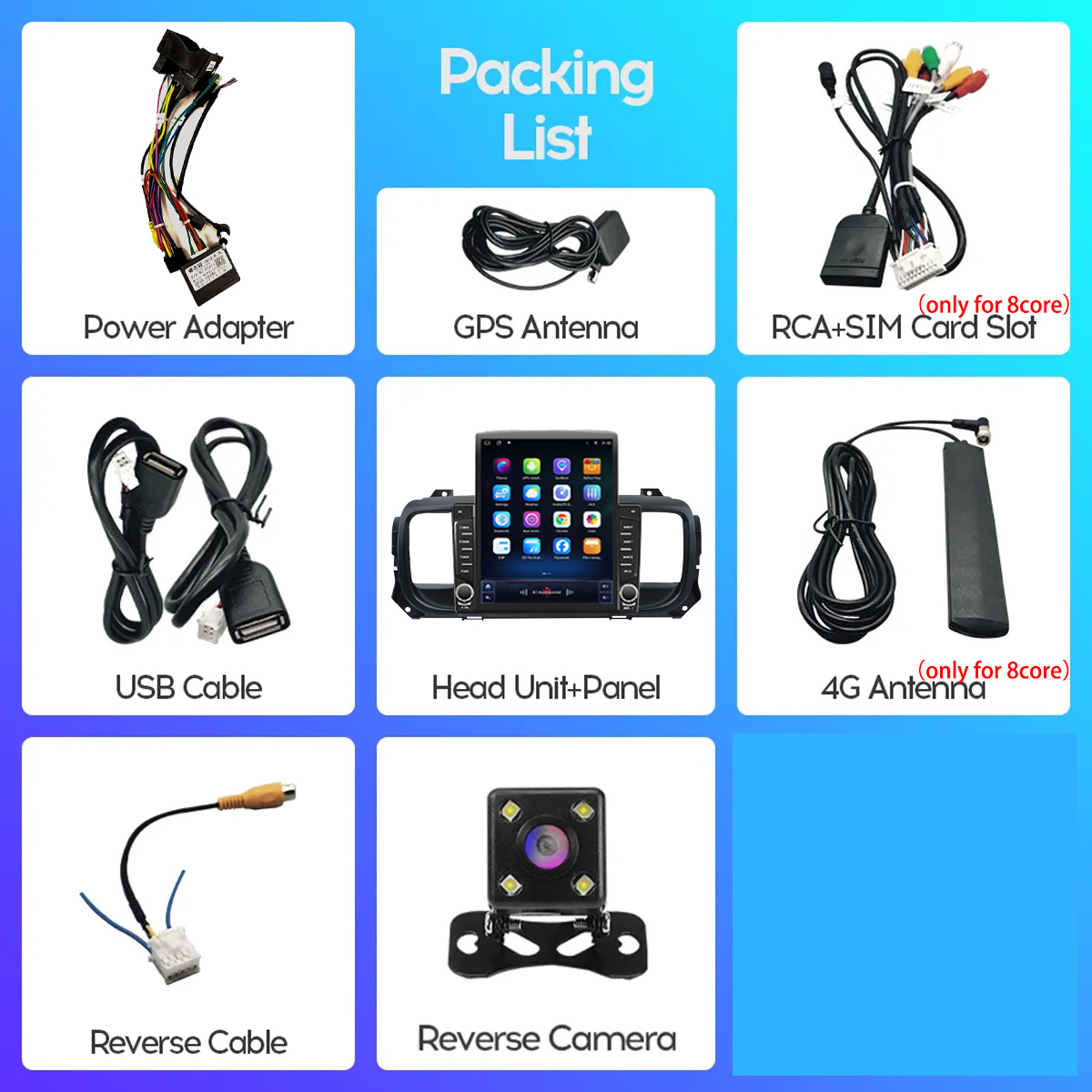 8Core 8 + 128G CarPlay Auto Ca - Cassette Tape Head บทวิจารณ์และราคา