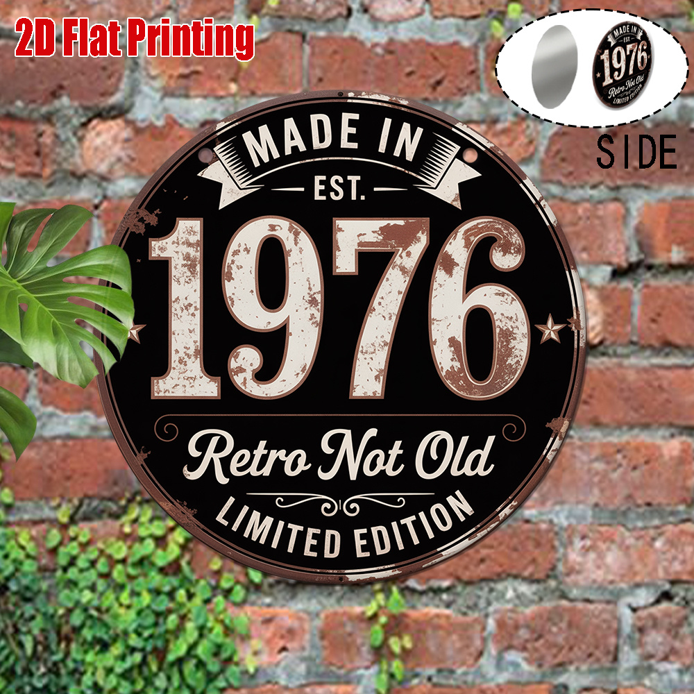ป้ายโลหะวินเทจ 2D แบบแบน 1 ชิ้ - Vintage Collectible Signs บทวิจารณ์และราคา