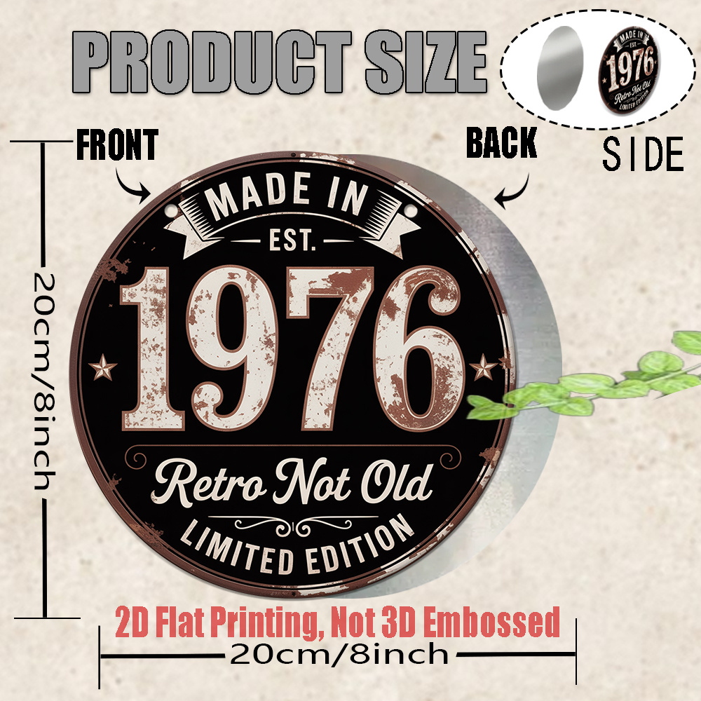 ป้ายโลหะวินเทจ 2D แบบแบน 1 ชิ้ - Vintage Collectible Signs บทวิจารณ์และราคา