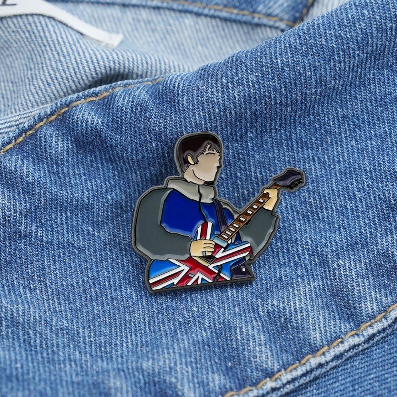 เข็มกลัดเคลือบลายกีตาร์ร็อคสไต - Vintage Collectible Pins บทวิจารณ์และราคา