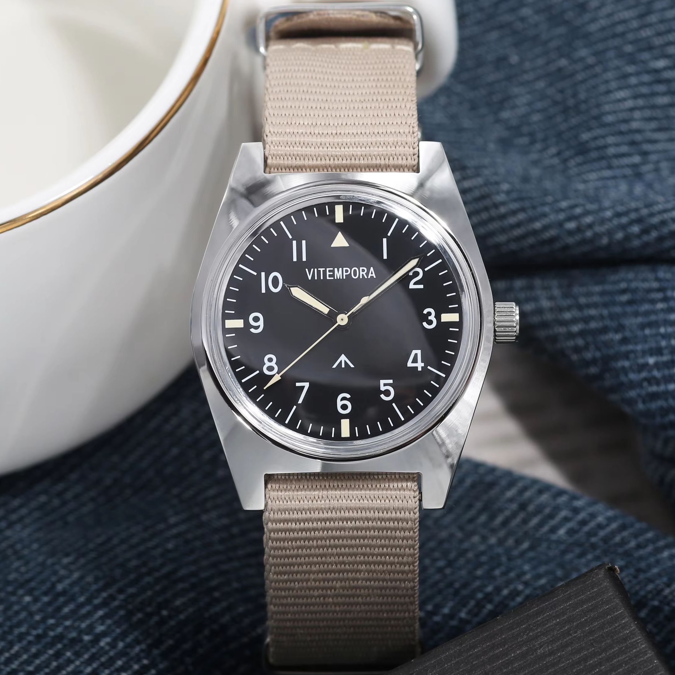 VITEMPORA 36 มม. นาฬิกานักบินห - Vintage Watch Collecting บทวิจารณ์และราคา
