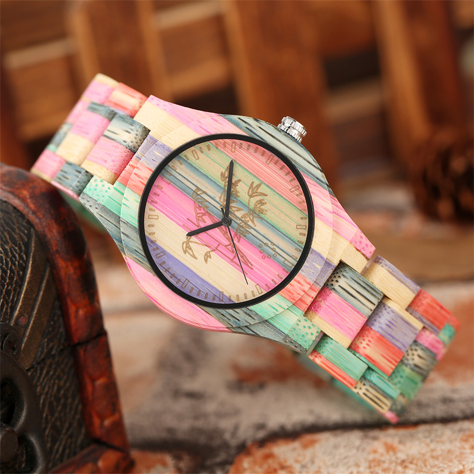 นาฬิกาข้อมือควอทซ์ไม้ไผ่หลากสี - Vintage Watch Collecting บทวิจารณ์และราคา