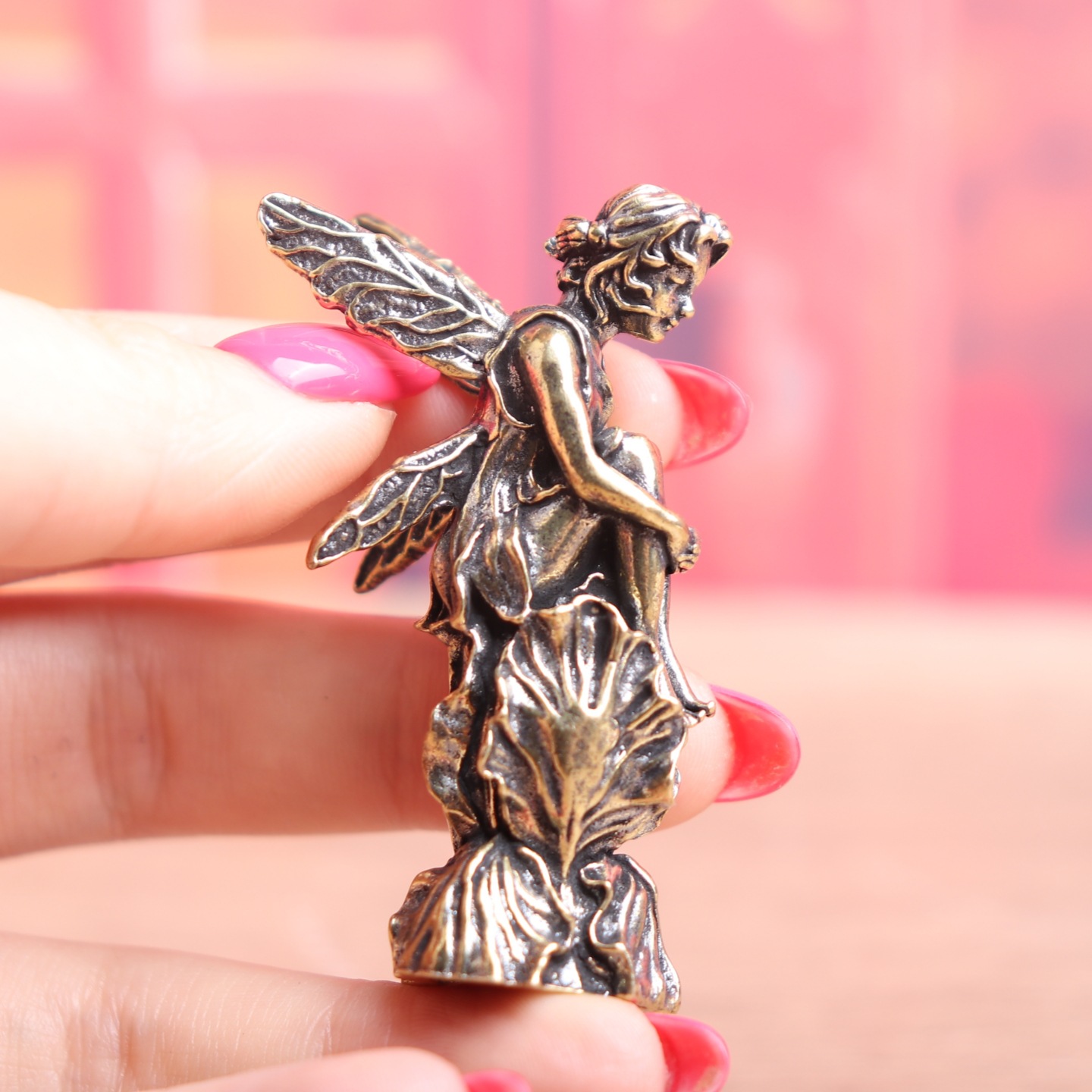 ตุ๊กตาเทพธิดาทองเหลืองวินเทจ ข - Vintage Fairy Figurines Collectible บทวิจารณ์และราคา