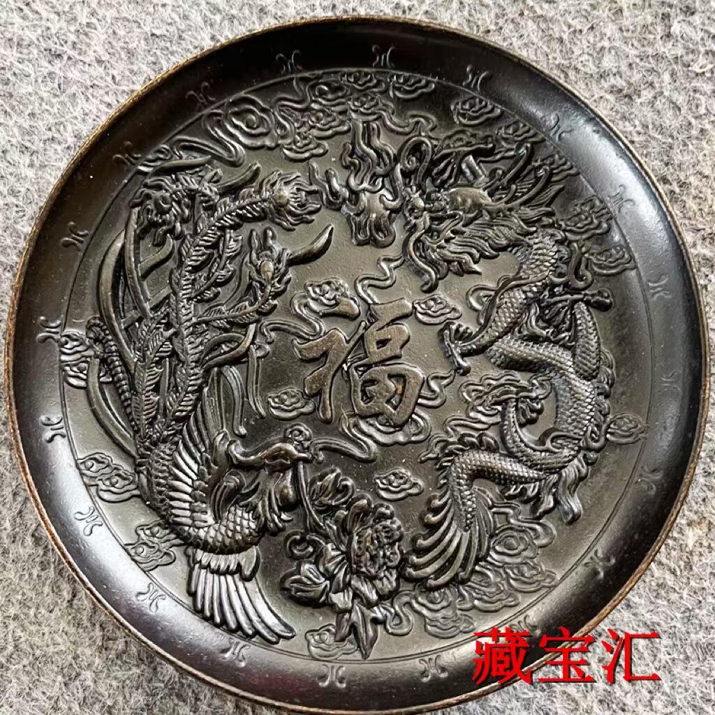 จานทองแดงโบราณรูปทรงจานร้อยพร  - Vintage Collectible Dishes บทวิจารณ์และราคา