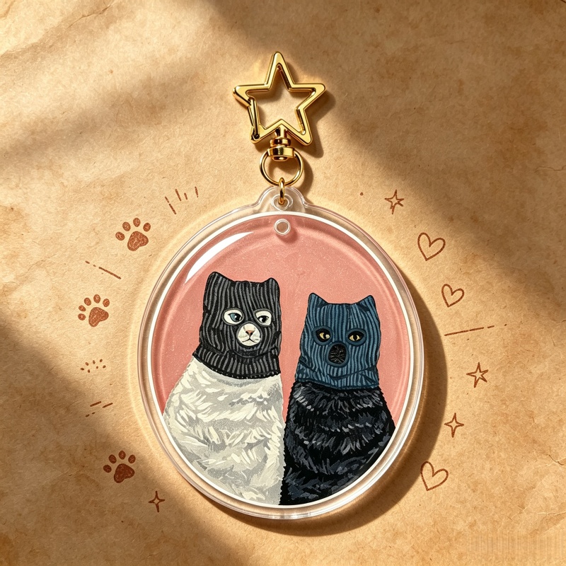 พวงกุญแจอะคริลิกรูปแมว Serial  - Vintage Cartoon Collectible บทวิจารณ์และราคา