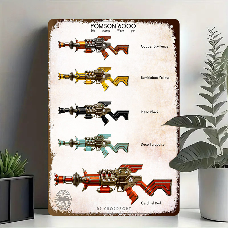 ป้ายโลหะย้อนยุค Pomson 6000 -  - Vintage Collectible Guns บทวิจารณ์และราคา