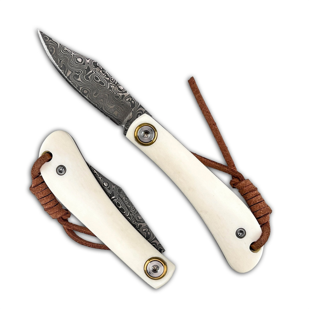 มีดพับดามัสกัส EDC วินเทจขนาดก - Vintage Collectible Knife บทวิจารณ์และราคา