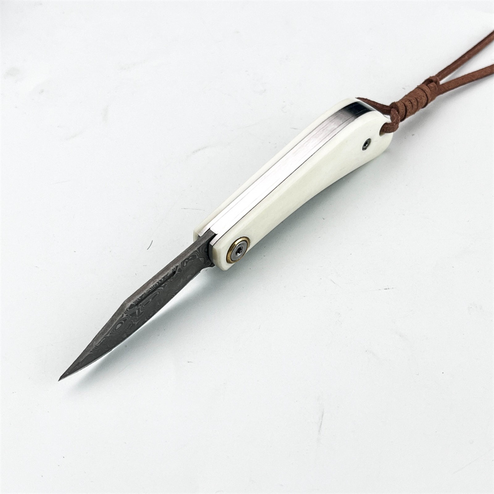 มีดพับดามัสกัส EDC วินเทจขนาดก - Vintage Collectible Knife บทวิจารณ์และราคา