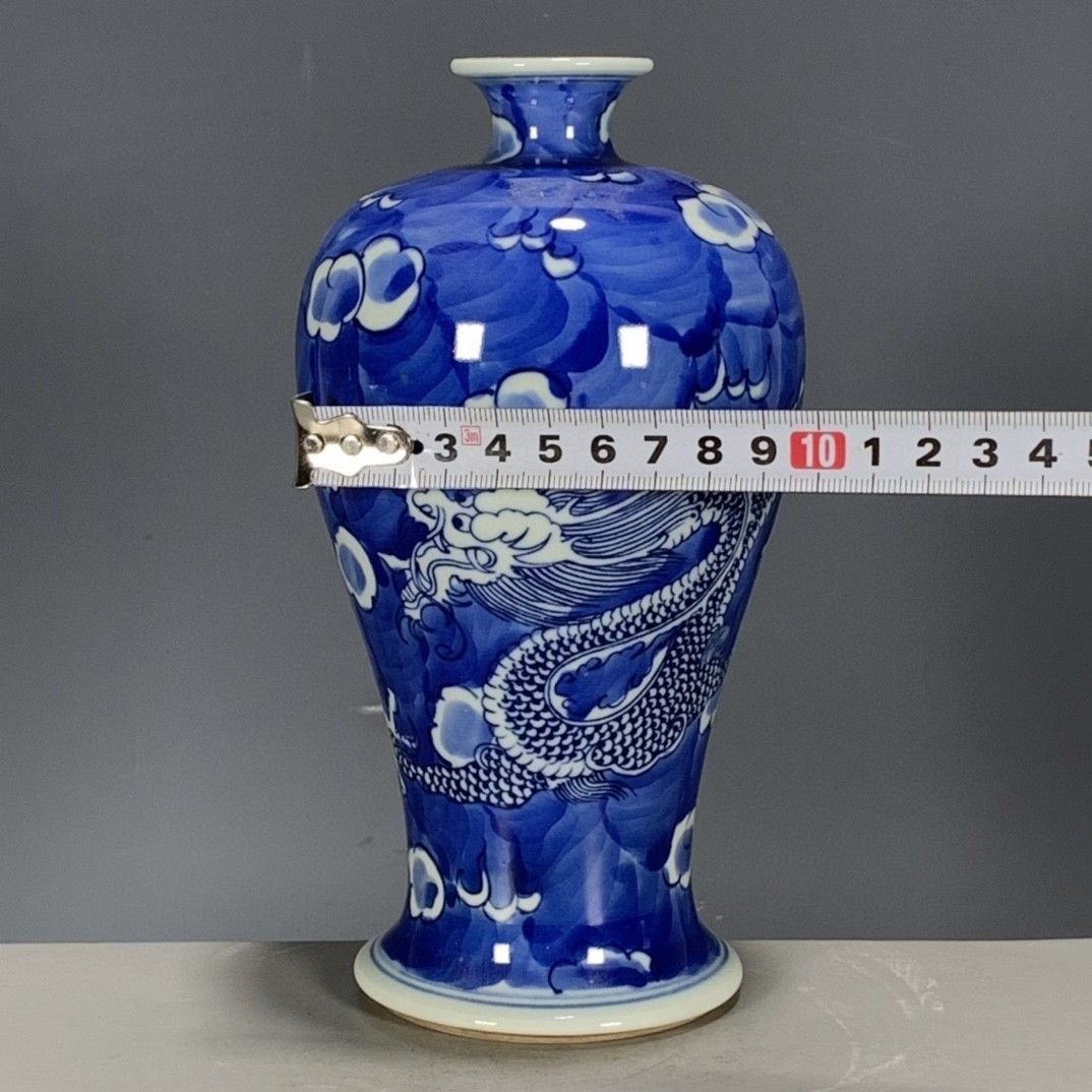 แจกันลายดอกพลัมสีน้ำเงินขาวสไต - Vintage Collectible Pottery บทวิจารณ์และราคา