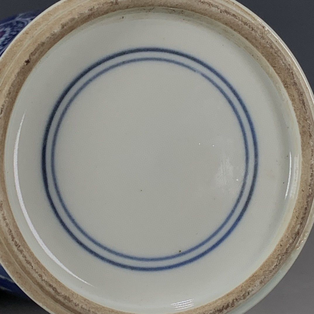 แจกันลายดอกพลัมสีน้ำเงินขาวสไต - Vintage Collectible Pottery บทวิจารณ์และราคา