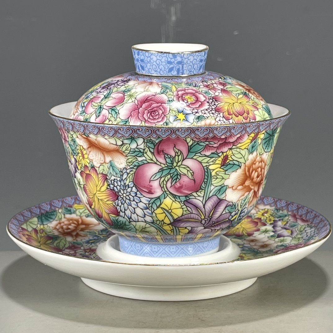 ชุดกайว่าน 3 ชิ้น ลายดอกไม้เขี - Vintage Collectible Pottery บทวิจารณ์และราคา
