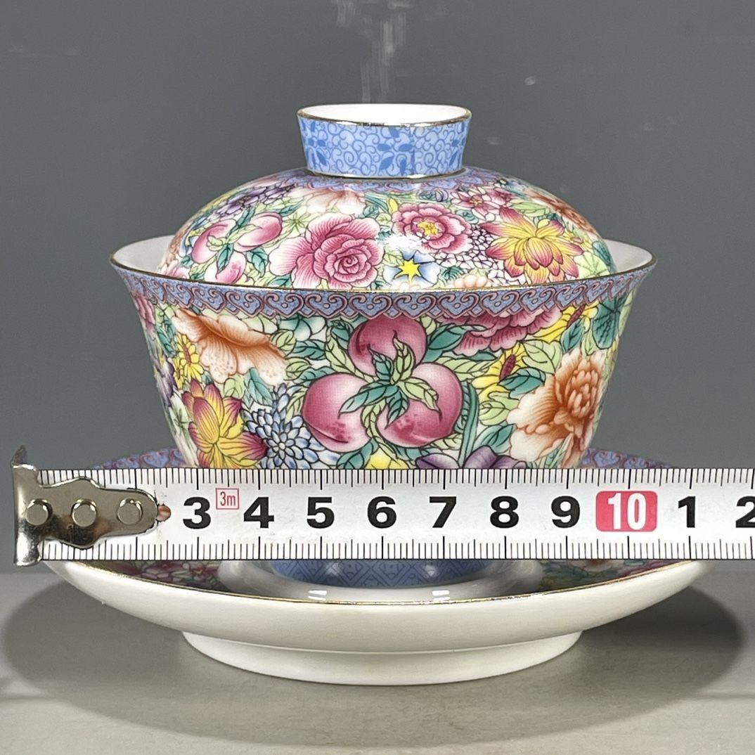 ชุดกайว่าน 3 ชิ้น ลายดอกไม้เขี - Vintage Collectible Pottery บทวิจารณ์และราคา
