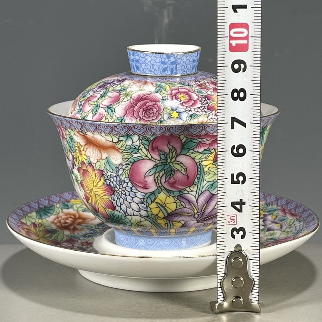 ชุดกайว่าน 3 ชิ้น ลายดอกไม้เขี - Vintage Collectible Pottery บทวิจารณ์และราคา