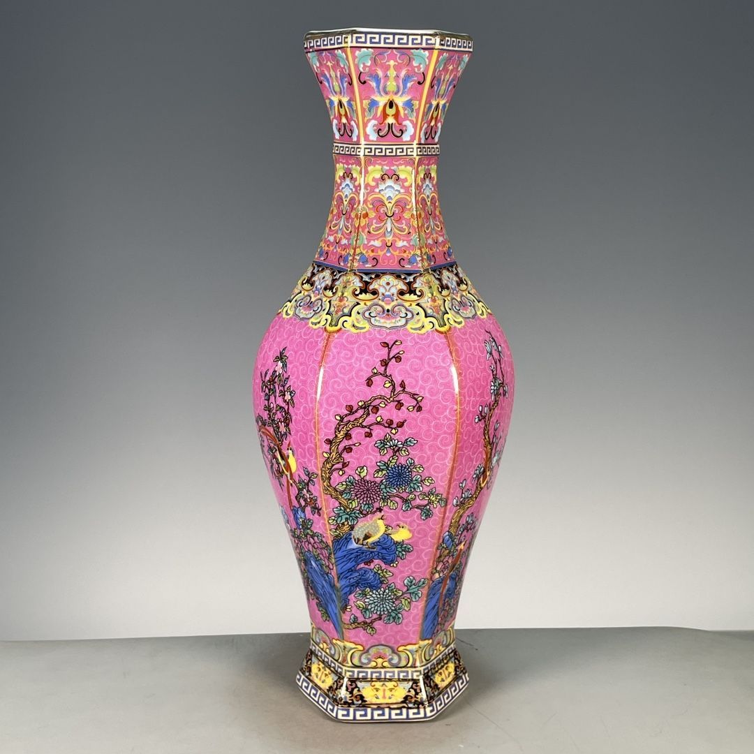 แจกันพอร์ซเลนทรงหกเหลี่ยมเคลือ - Vintage Collectible Pottery บทวิจารณ์และราคา