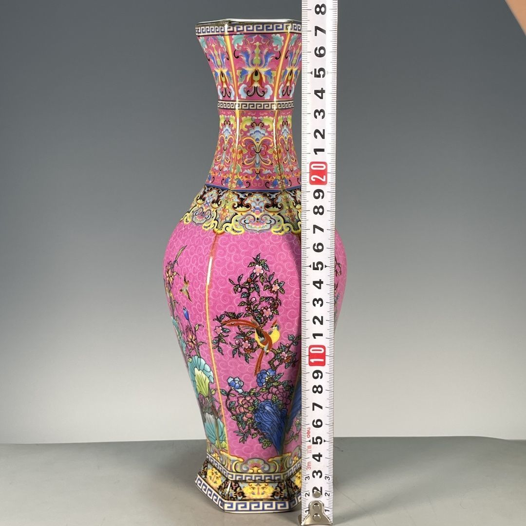 แจกันพอร์ซเลนทรงหกเหลี่ยมเคลือ - Vintage Collectible Pottery บทวิจารณ์และราคา
