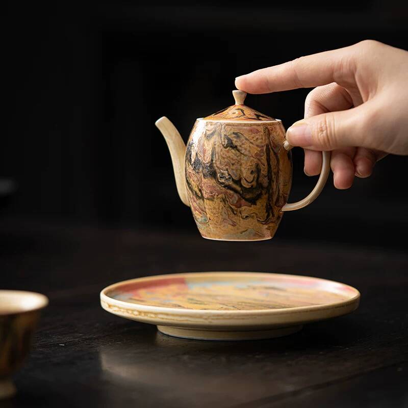 ชุดน้ำชาคุณภาพสูงสไตล์ภาพวาดสี - Vintage Collectible Pottery บทวิจารณ์และราคา