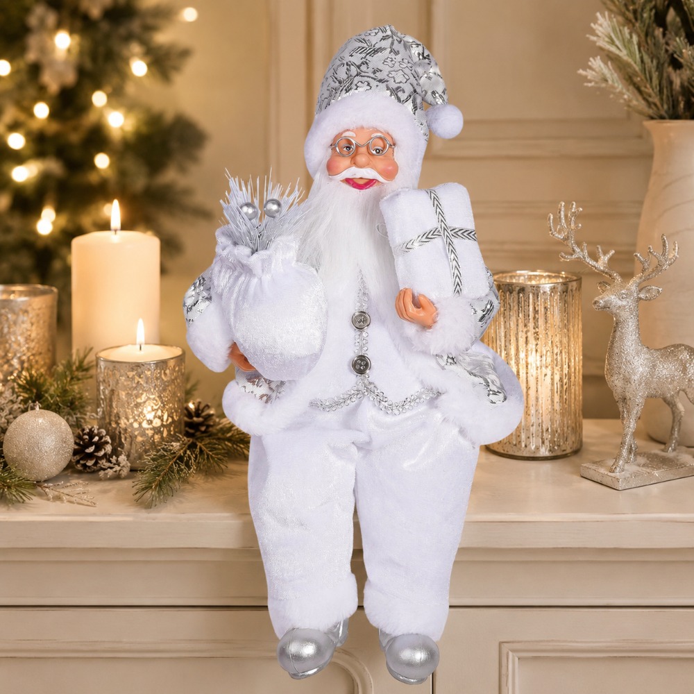 ของตกแต่งซานตาคลอสสีขาว 1 ชิ้น - Vintage Collectible Santa บทวิจารณ์และราคา