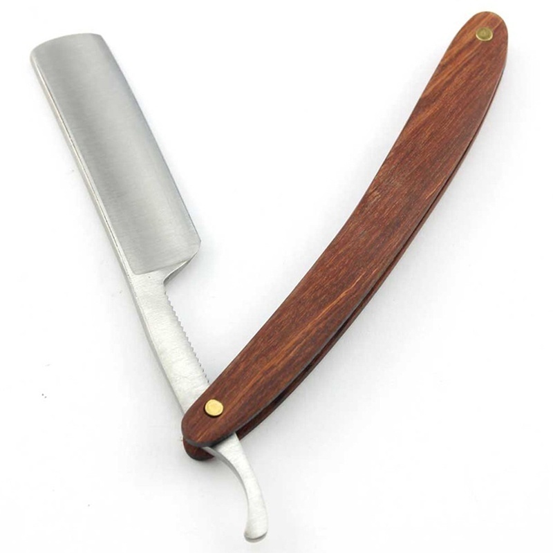 วินเทจไม้จับตรงขอบสแตนเลสตัดผม - Vintage Collectible Knife บทวิจารณ์และราคา