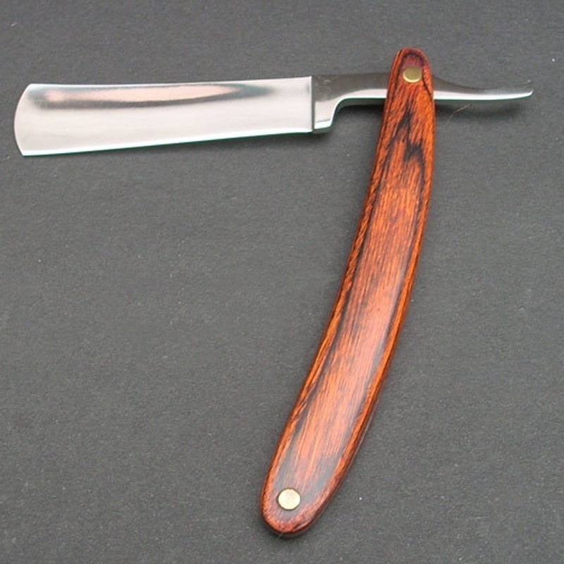 วินเทจไม้จับตรงขอบสแตนเลสตัดผม - Vintage Collectible Knife บทวิจารณ์และราคา