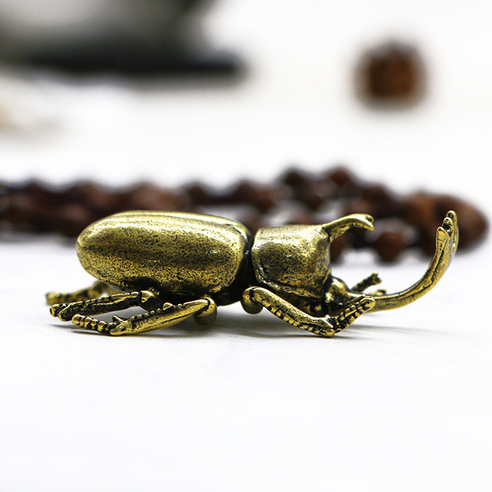 รูปปั้นแมลงเต่าทองทองเหลืองโบร - Vintage Collectible Christmas Ornaments บทวิจารณ์และราคา