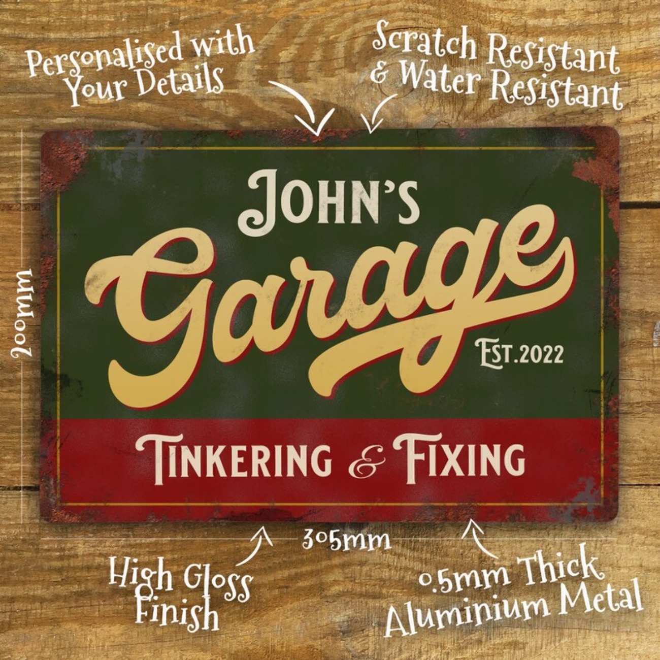ป้ายโลหะโรงรถแบบกำหนดเอง - ป้า - Vintage Collectible Signs บทวิจารณ์และราคา