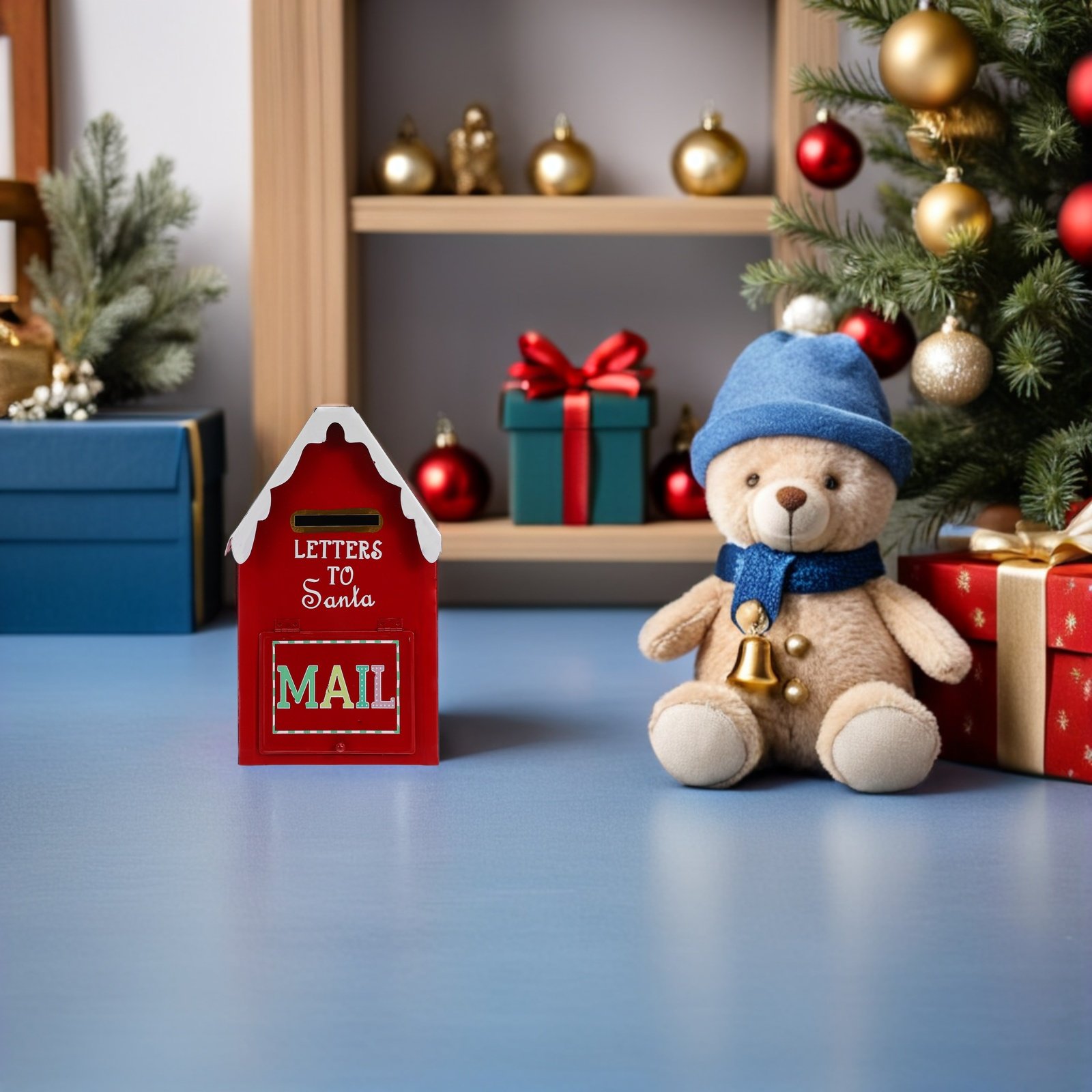 กล่องจดหมายซานต้าคริสต์มาสโลหะ - Vintage Collectible Santa บทวิจารณ์และราคา