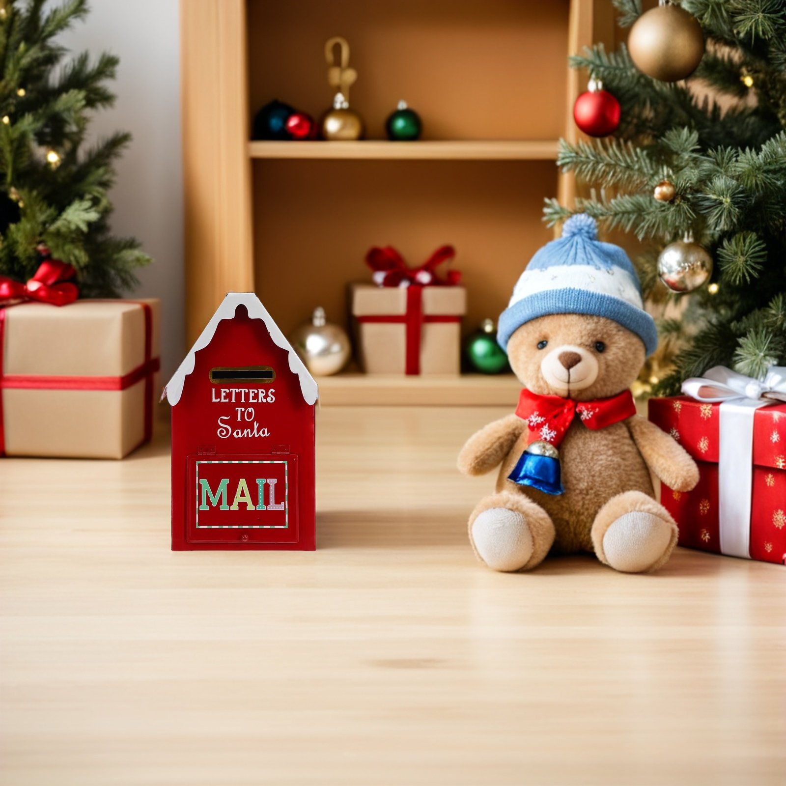 กล่องจดหมายซานต้าคริสต์มาสโลหะ - Vintage Collectible Santa บทวิจารณ์และราคา