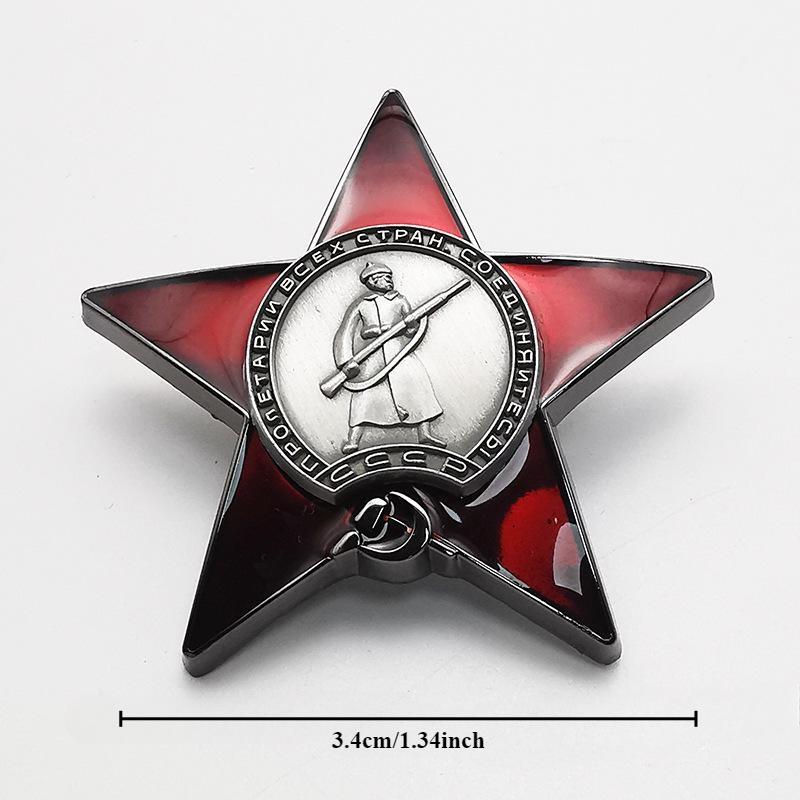 เข็มกลัดรูปดาวสีแดง 1 ชิ้น สไต - Vintage Collectible Pins บทวิจารณ์และราคา