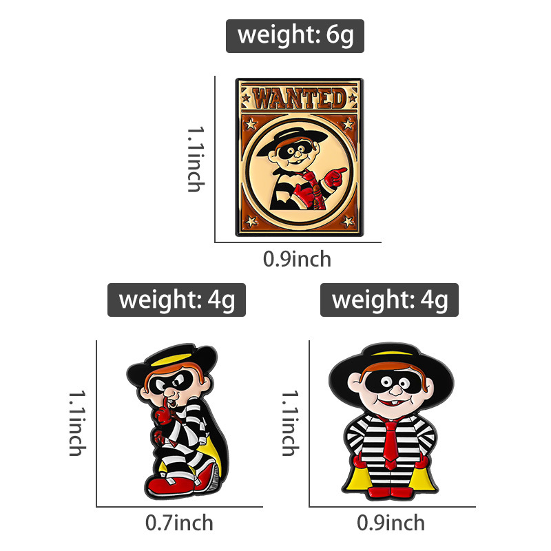 เข็มกลัดเคลือบวินเทจลาย Hambur - Vintage Cartoon Collectible บทวิจารณ์และราคา